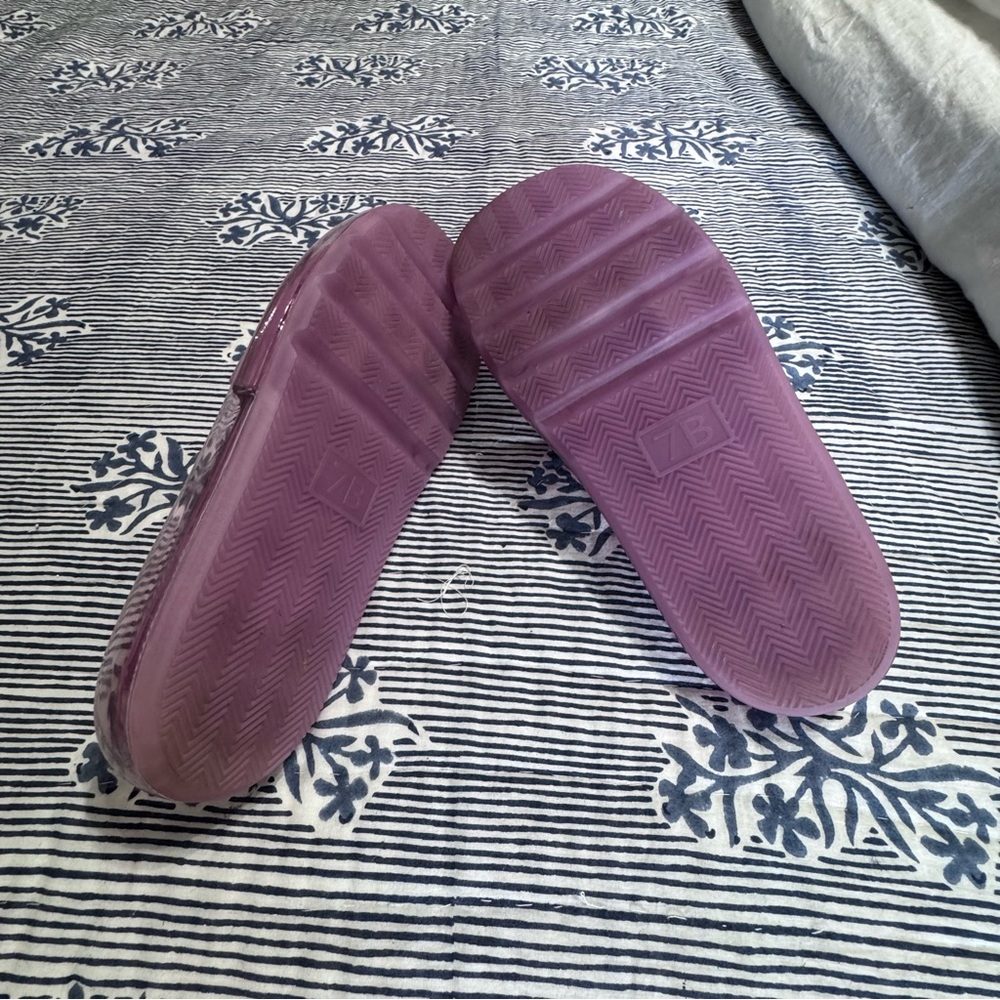 Tory Burch Bubble Jelly Purple Slide Sandals - Picture 3 of 9